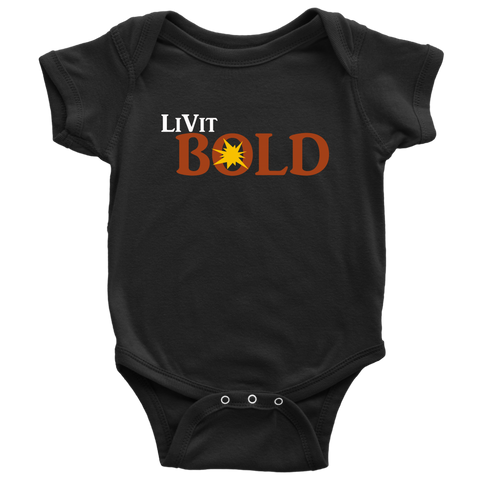 LiVit BOLD Baby Onesies - Wht - LiVit BOLD