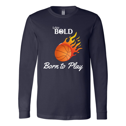 LiVit BOLD Canvas Long Sleeve Shirt - Basketball Collection - LiVit BOLD