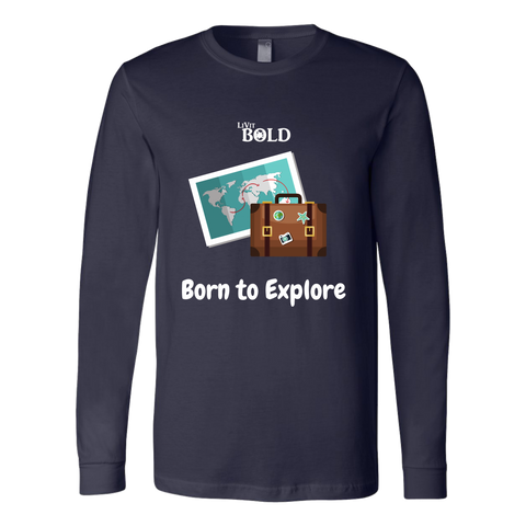 LiVit BOLD Canvas Long Sleeve Shirt - Born to Explore - LiVit BOLD