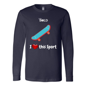 LiVit BOLD Canvas Long Sleeve Shirt - I Heart this Sport - Skateboarding - LiVit BOLD