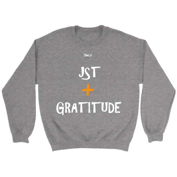 Just Add Gratitude Unisex Crewneck Sweatshirt - LiVit BOLD - 7 Colors - LiVit BOLD