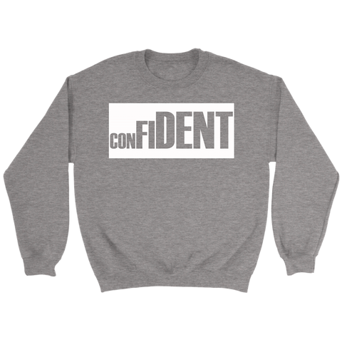 CONFIDENT Unisex Crewneck Sweatshirt - LiVit BOLD - 7 Colors - LiVit BOLD