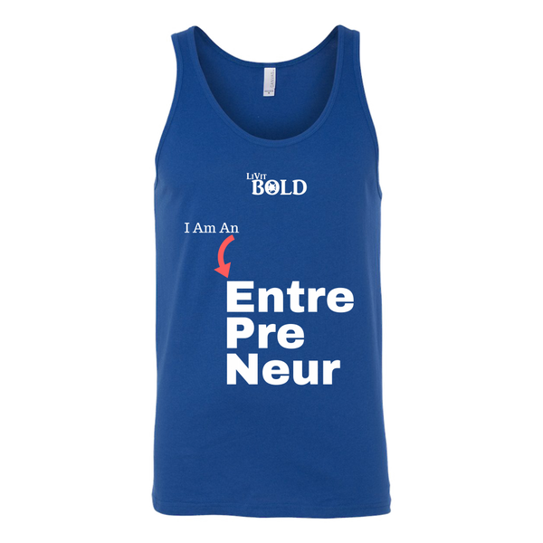 LiVit BOLD Canvas Unisex Tank - I am an Entrepreneur - LiVit BOLD