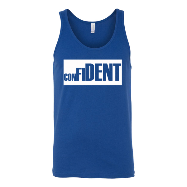 CONFIDENT Front and Back Print Unisex Tank - 4 Colors - LiVit BOLD - LiVit BOLD