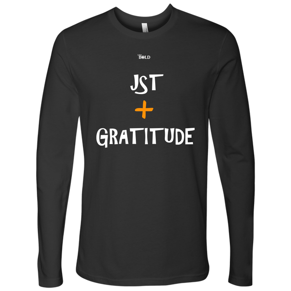 Just Add Gratitude Men's Long Sleeve Top - LiVit BOLD - 6 Colors - LiVit BOLD