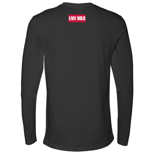 Give It 100% Or Give It Up - Men's Long Sleeve Top - LiVit BOLD - 4 Colors - LiVit BOLD