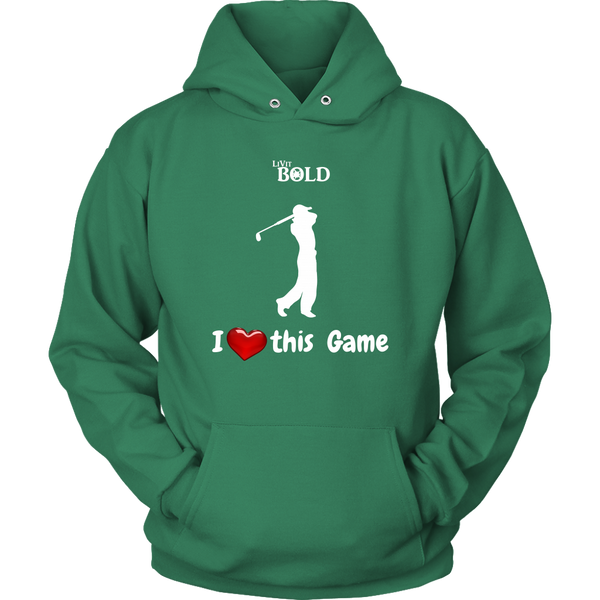 LiVit BOLD Hoodie - I Heart this Game - Golf - LiVit BOLD