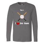 LiVit BOLD Canvas Long Sleeve Shirt --- I Heart This Game - LiVit BOLD