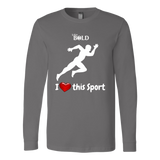 LiVit BOLD Canvas Long Sleeve Shirt - I Heart this Sport - Track & Field - LiVit BOLD