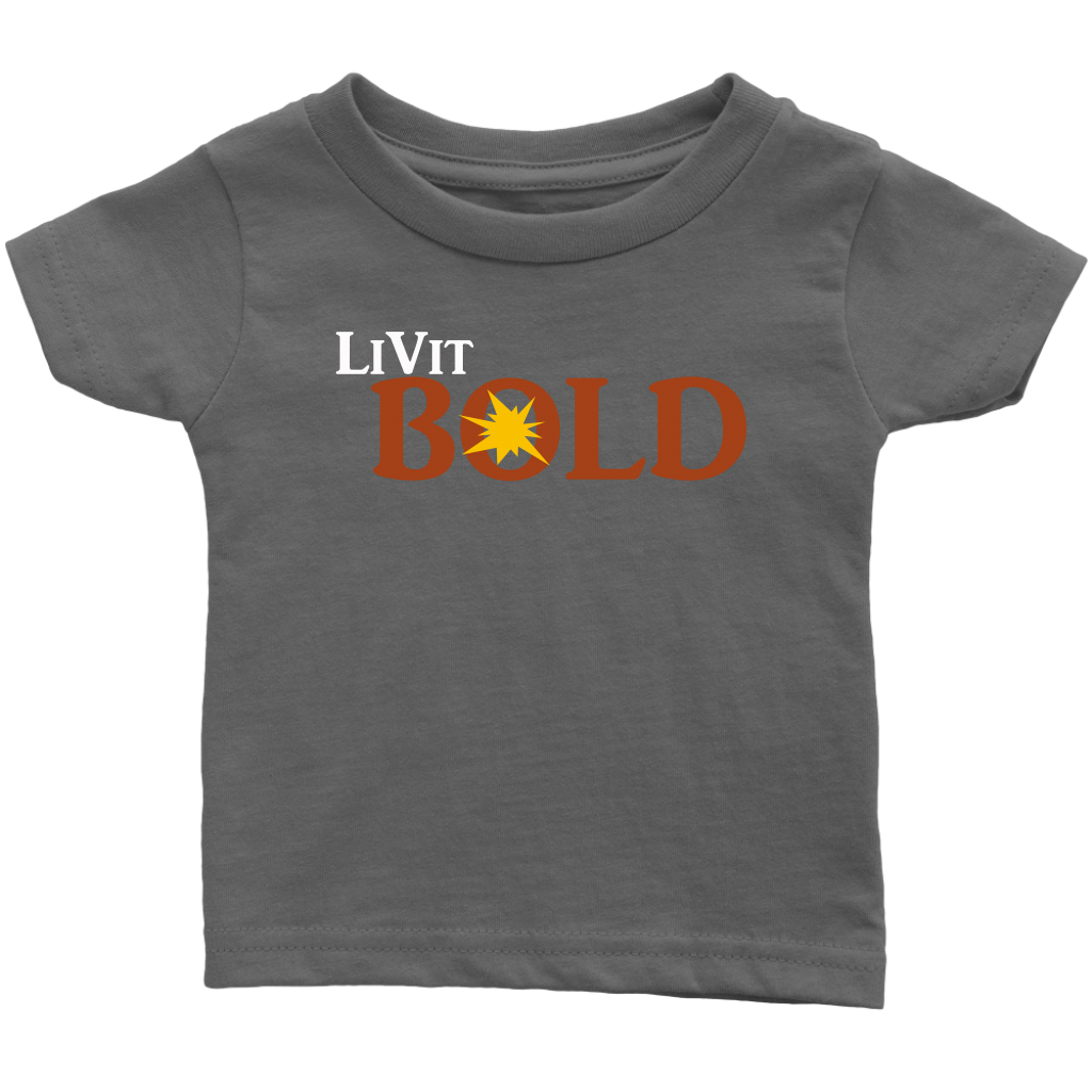 LiVit BOLD Infant T-Shirt - Wht - LiVit BOLD