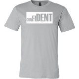 CONFIDENT Front and Back Print Men's T-Shirt - 16 Colors - LiVit BOLD - LiVit BOLD