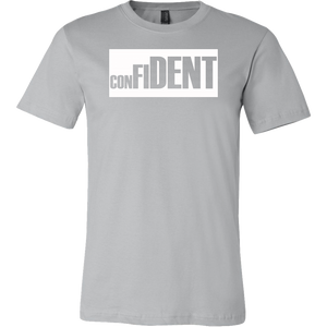 CONFIDENT Front and Back Print Men's T-Shirt - 16 Colors - LiVit BOLD - LiVit BOLD