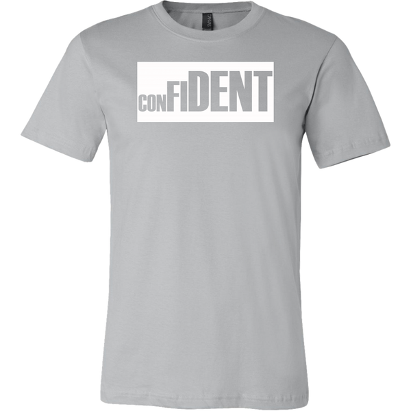 CONFIDENT Front and Back Print Men's T-Shirt - 16 Colors - LiVit BOLD - LiVit BOLD