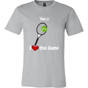 LiVit BOLD Canvas Men's Shirt - I Heart This Game - Tennis - LiVit BOLD