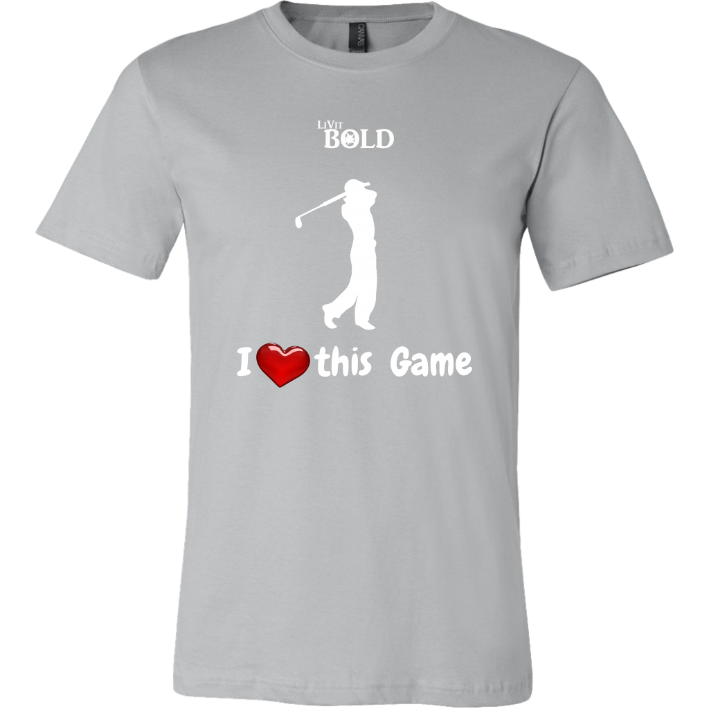 LiVit BOLD Canvas Men's Shirt - I Heart This Game - Golf - LiVit BOLD