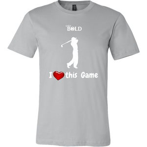 LiVit BOLD Canvas Men's Shirt - I Heart This Game - Golf - LiVit BOLD