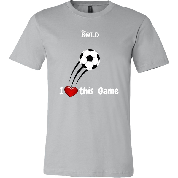 LiVit BOLD Canvas Men's Shirt - I Heart This Game - LiVit BOLD