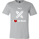 LiVit BOLD Canvas Men's Shirt - I Heart the Waves - Surfing - LiVit BOLD
