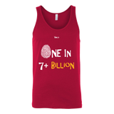 One In 7 Plus Billion - Men's Tank Top- 3 Colors - LiVit BOLD - LiVit BOLD