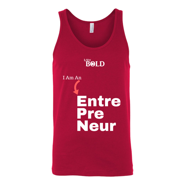 LiVit BOLD Canvas Unisex Tank - I am an Entrepreneur - LiVit BOLD