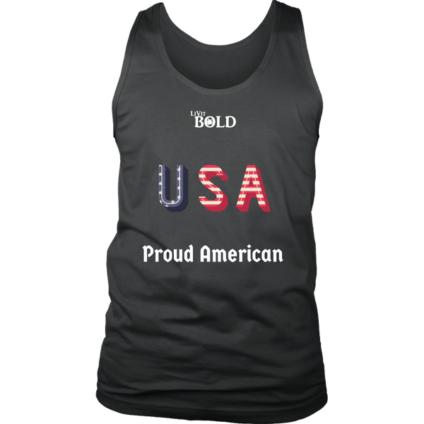 LiVit BOLD District Men's Tank - Proud American - LiVit BOLD