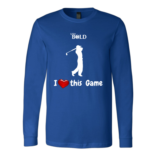 LiVit BOLD Canvas Long Sleeve Shirt - I Heart this Game - Golf - LiVit BOLD