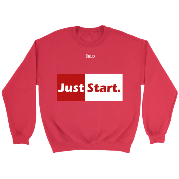 Just Start Unisex Sweatshirt - LiVit BOLD - 8 Colors - LiVit BOLD