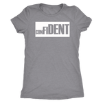 CONFIDENT Front and Back Print Women's Top - 10 Colors - LiVit BOLD - LiVit BOLD