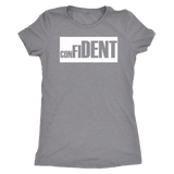 CONFIDENT Front and Back Print Women's Top - 10 Colors - LiVit BOLD - LiVit BOLD