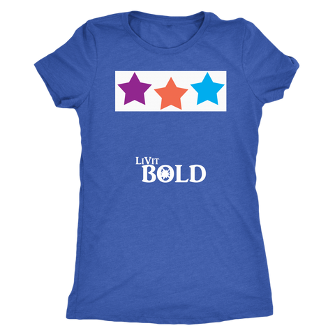 Stars Women's T-Shirt - 5 Colors - LiVit BOLD
