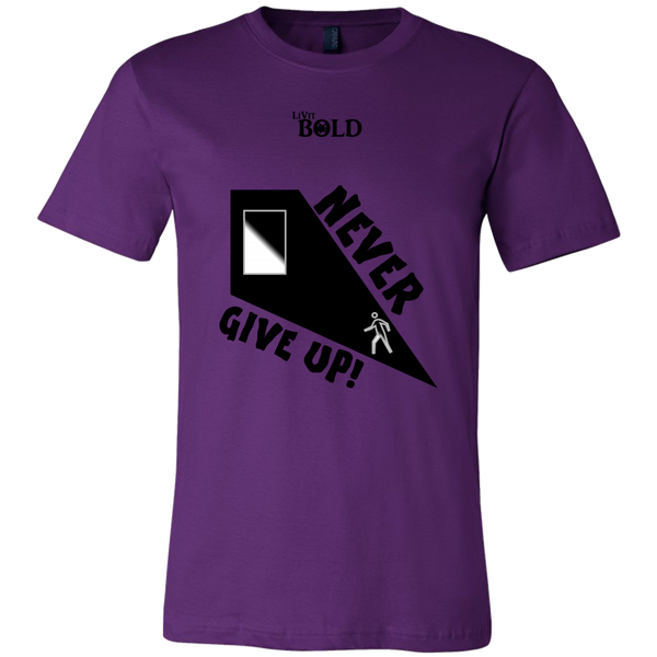 Never Give Up Men's T-Shirt - LiVit BOLD - LiVit BOLD