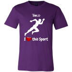 LiVit BOLD Canvas Men's Shirt - I Heart This Sport - Track & Field - LiVit BOLD