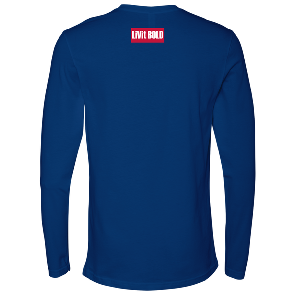 Give It 100% Or Give It Up - Men's Long Sleeve Top - LiVit BOLD - 4 Colors - LiVit BOLD