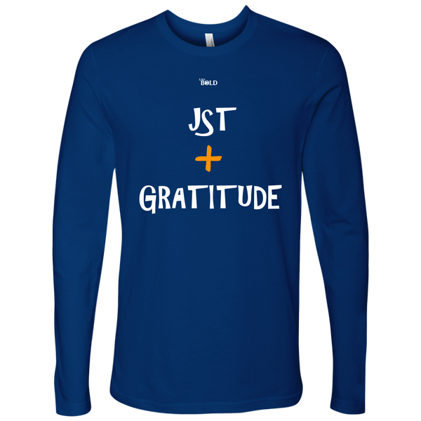 Just Add Gratitude Men's Long Sleeve Top - LiVit BOLD - 6 Colors - LiVit BOLD