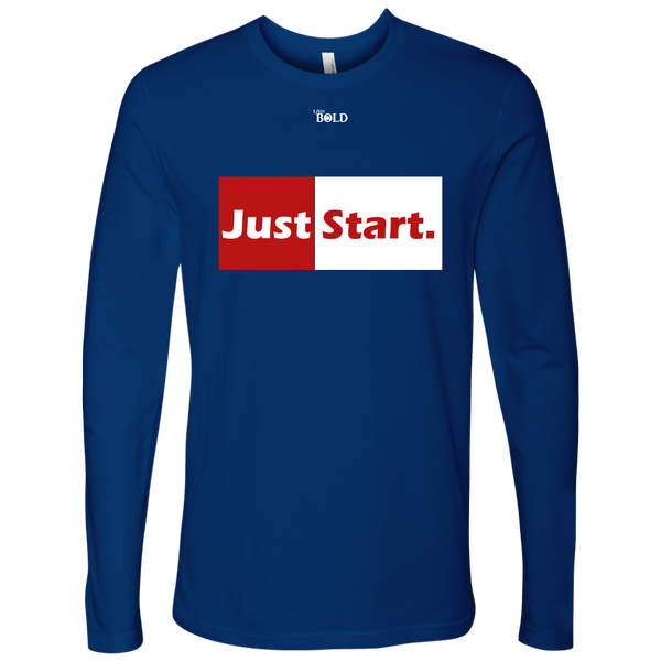 Just Start Men's Long Sleeve T-Shirt - LiVit BOLD - 7 Colors - LiVit BOLD