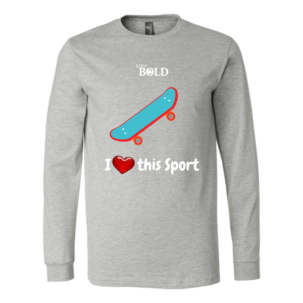 LiVit BOLD Canvas Long Sleeve Shirt - I Heart this Sport - Skateboarding - LiVit BOLD