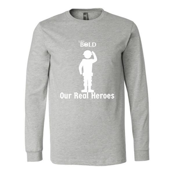 LiVit BOLD Canvas Long Sleeve Shirt - Our Real Heroes - Army Style - LiVit BOLD