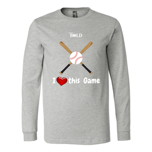 LiVit BOLD Canvas Long Sleeve Shirt --- I Heart This Game - LiVit BOLD