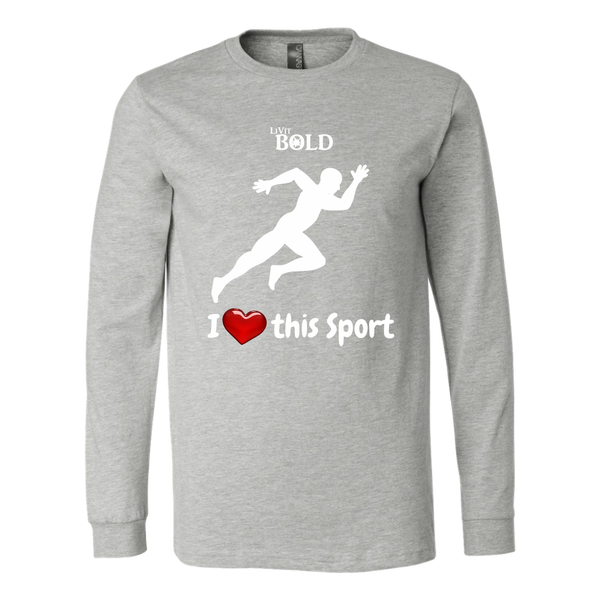 LiVit BOLD Canvas Long Sleeve Shirt - I Heart this Sport - Track & Field - LiVit BOLD