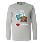 LiVit BOLD Canvas Long Sleeve Shirt - I love to Travel - LiVit BOLD