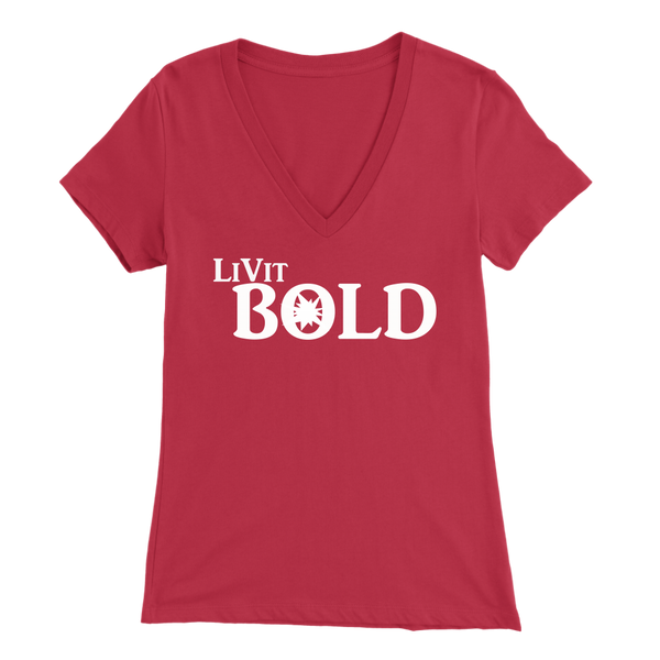 LiVit BOLD Bella Women's V-Neck - LiVit BOLD