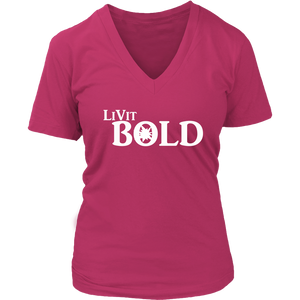 LiVit BOLD District Women's V-Neck Shirt - LiVit BOLD