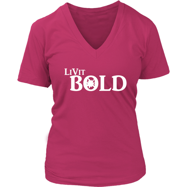 LiVit BOLD District Women's V-Neck Shirt - LiVit BOLD