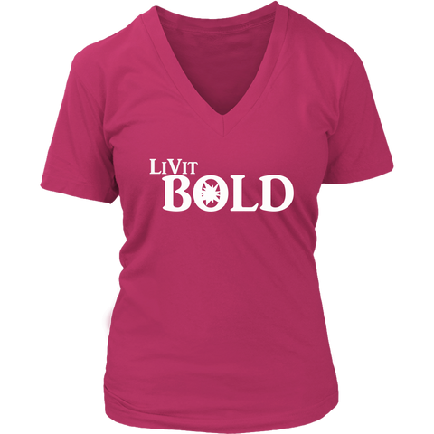 LiVit BOLD District Women's V-Neck Shirt - LiVit BOLD