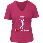 LiVit BOLD District Women's V-Neck Shirt - I Heart this Game - Golf - LiVit BOLD