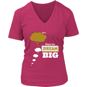 Dare To Dream BIG Two Tone - Women's T-Shirt - 7 Colors - LiVit BOLD