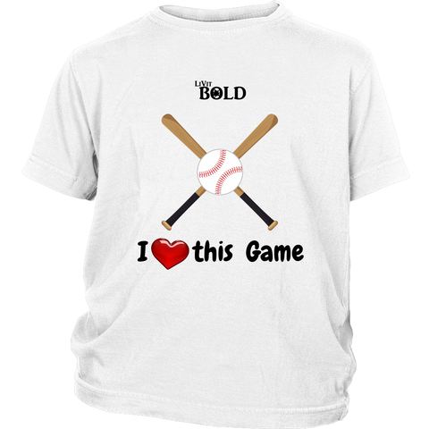 LiVit BOLD District Youth Shirt -  I heart this Game - LiVit BOLD