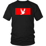 Red Block Bird Unisex T-Shirt - (2 Colors)
