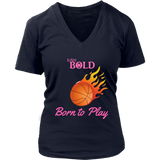 LiVit BOLD District Women's V-Neck Shirt - Basketball Collection - LiVit BOLD