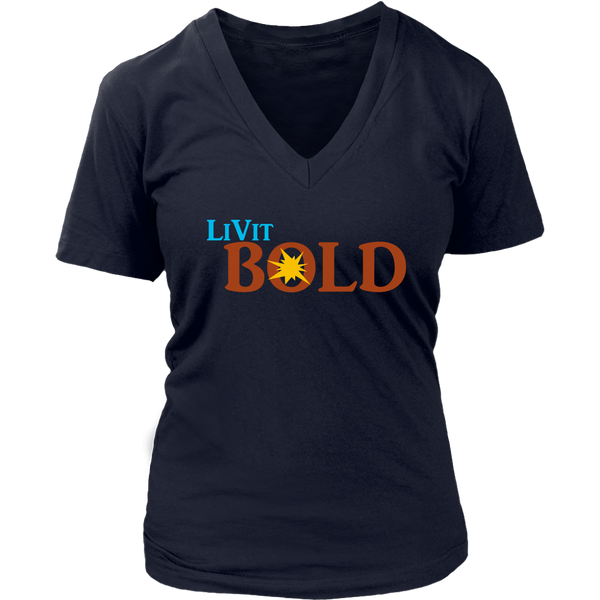 LiVit BOLD District Women's V-Neck Shirt - LiVit BOLD